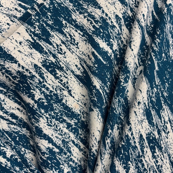 Soft Surroundings Joanna Faux Wrap Dress Womens 2x Abstract Maxi Surplice Neck - Picture 8 of 10